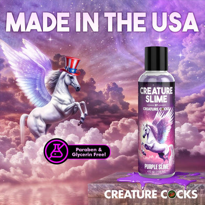 Creature Slime by Creature Cocks - Purple Slime - Purple Water Based Lubricant - 118 ml Bottle - AH587-4OZ