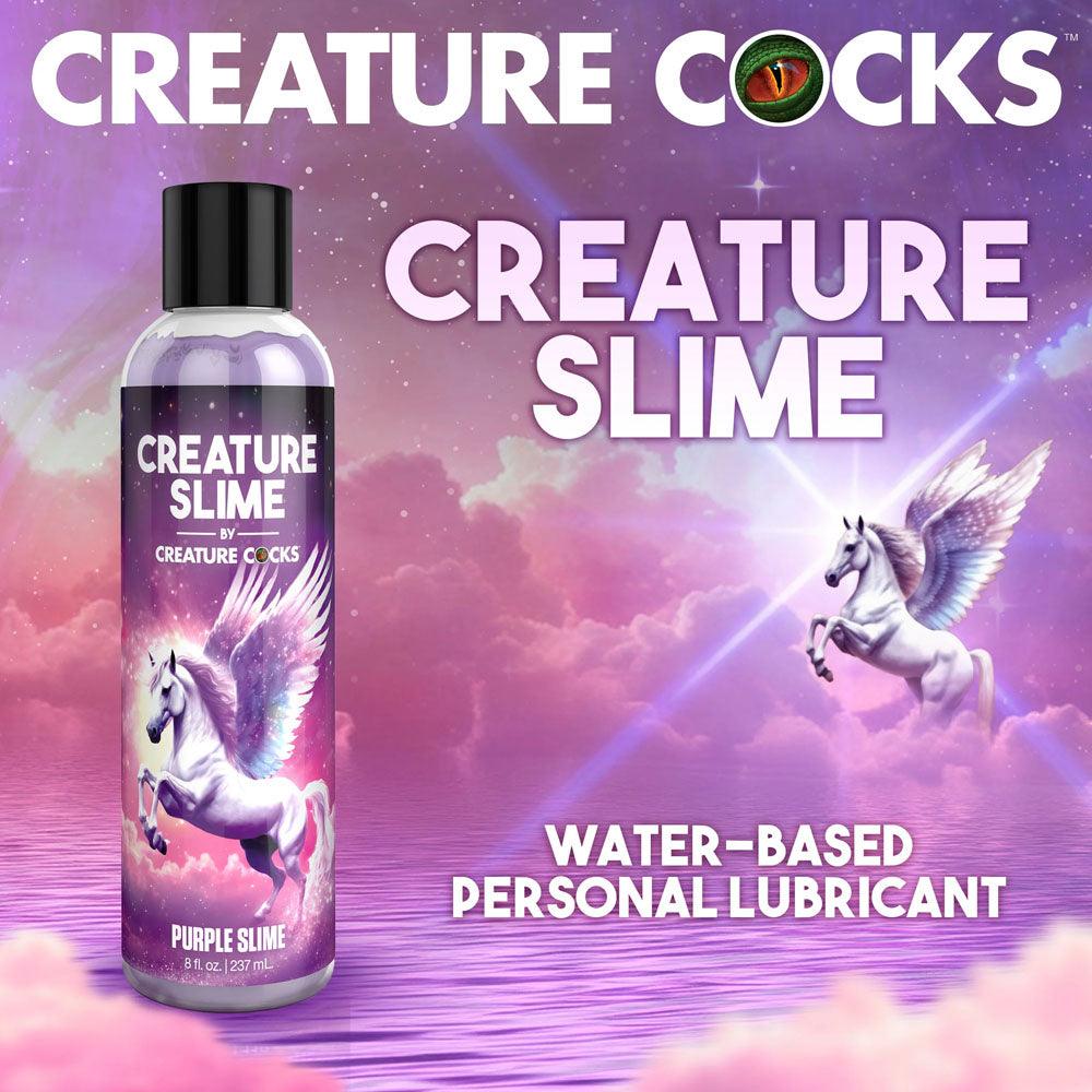 Creature Slime by Creature Cocks - Purple Slime - Purple Water Based Lubricant - 237 ml Bottle - AH587-8OZ