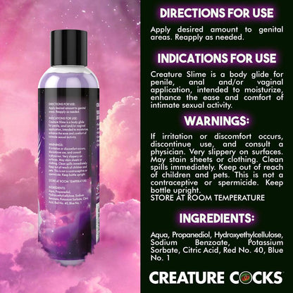 Creature Slime by Creature Cocks - Purple Slime - Purple Water Based Lubricant - 237 ml Bottle - AH587-8OZ