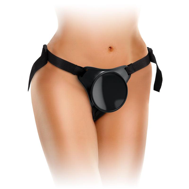 King Cock Elite Beginner's Body Dock Strap-On Harness - Black Adjustable Strap-On Harness (No probe included) - BD101-23