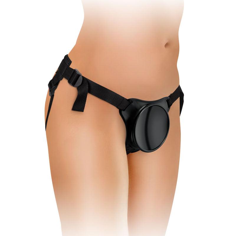 King Cock Elite Beginner's Body Dock Strap-On Harness - Black Adjustable Strap-On Harness (No probe included) - BD101-23