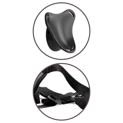 King Cock Elite Beginner's Body Dock Strap-On Harness - Black Adjustable Strap-On Harness (No probe included) - BD101-23