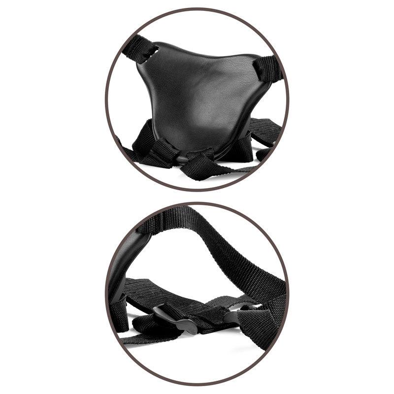 King Cock Elite Comfy Body Dock Strap-On Harness - Black Adjustable Strap-On Harness (No Probe Included) - BD102-29