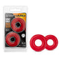 Stay Hard - Donut Rings Oversized - Red Large Cock Rings - Set of 2 - BL-00988