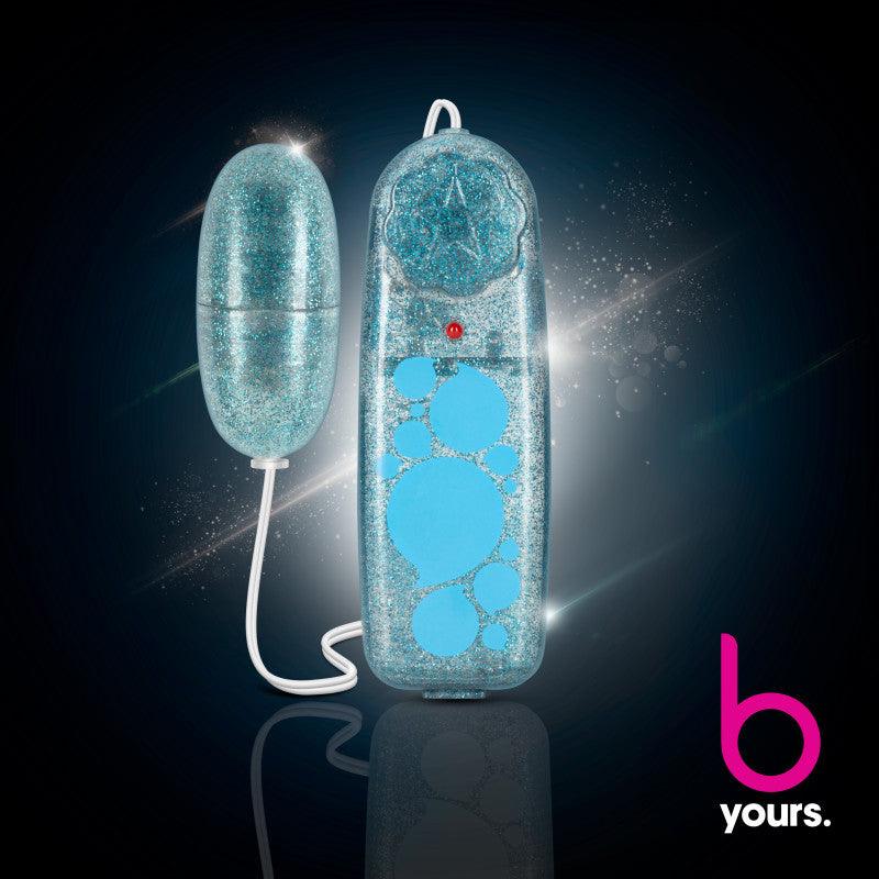 B Yours Glitter Power Bullet - Blue - Glitter Blue 5.5 cm Bullet - BL-05532