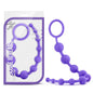 Luxe - Silicone 10 Beads - Purple 31.75 cm (12.5'') Anal Beads - BL-11001