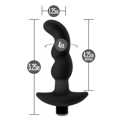 Anal Adventures Platinum Vibrating Prostate Massager 03 - Black USB Rechargeable 15.2 cm Prostate Massager - BL-11635