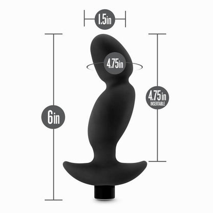 Anal Adventures Platinum Vibrating Prostate Massager 04 - Black 16.5 cm USB Rechargeable Prostate Massager - BL-11645