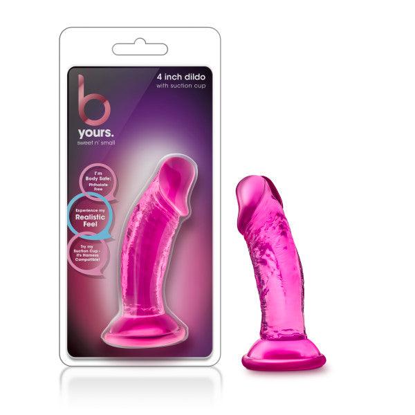 B Yours - Sweet n Small 4'' Dildo - Pink 10 cm Dong - BL-13620