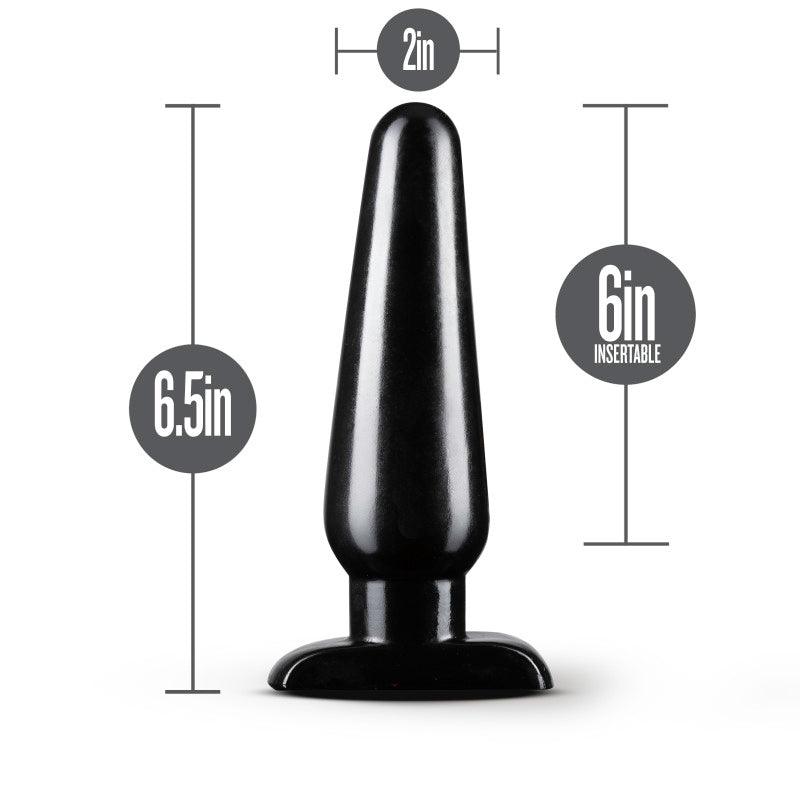 Anal Adventures Basic Anal Plug - Large - Black 16.5 cm Butt Plug - BL-18915