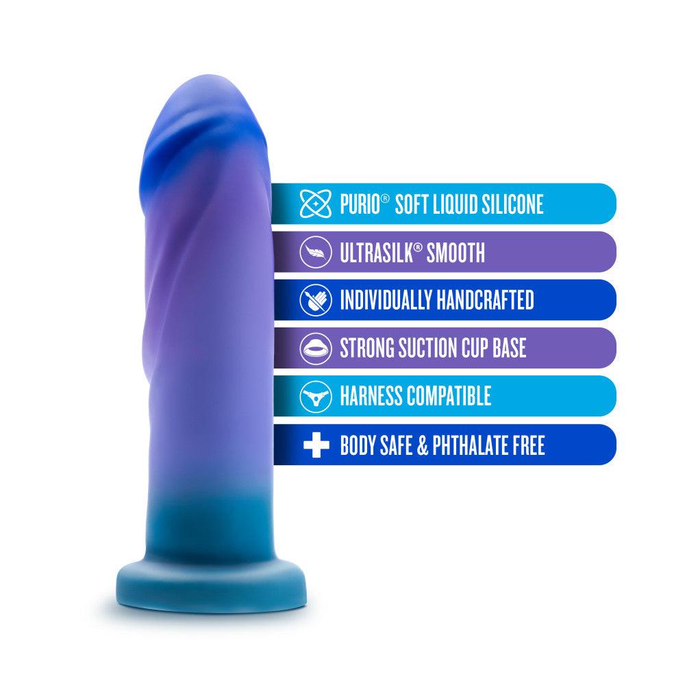 Avant - Midnight Rendezvous - Ocean Blue 19 cm Dildo - BL-23802