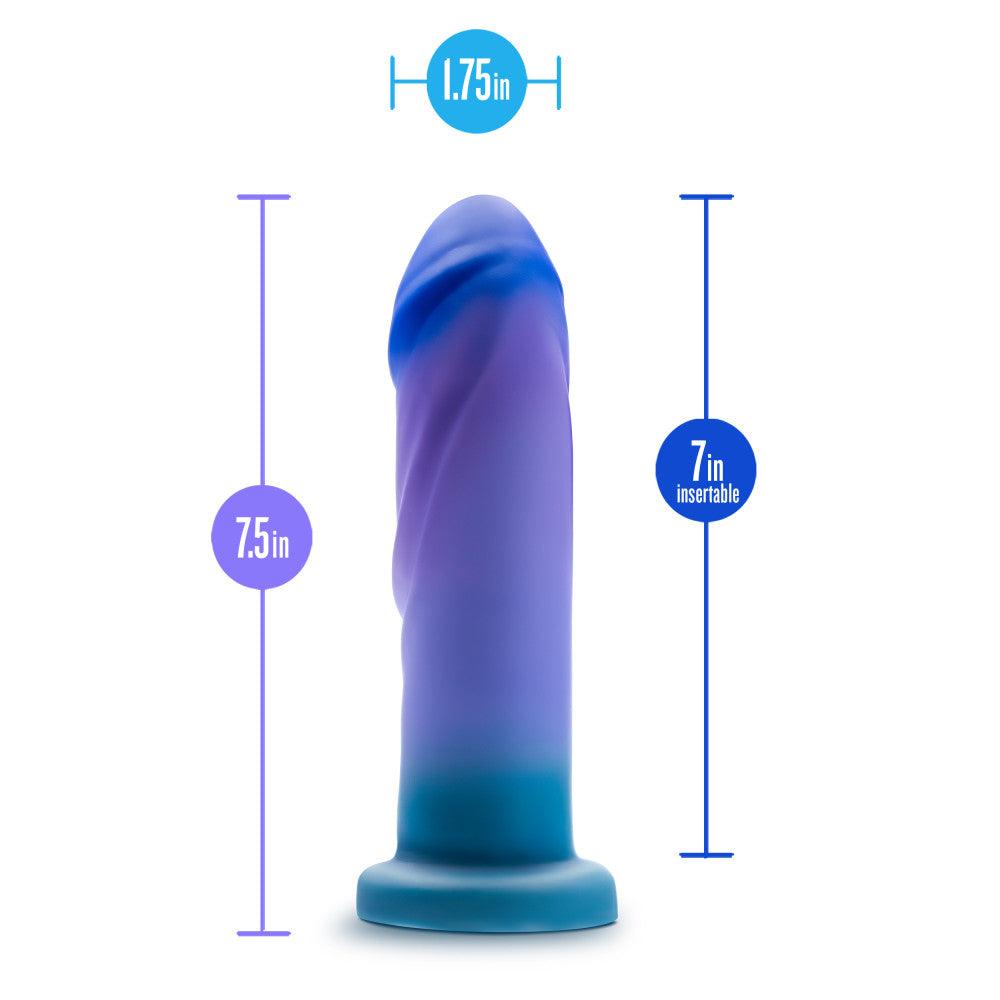 Avant - Midnight Rendezvous - Ocean Blue 19 cm Dildo - BL-23802