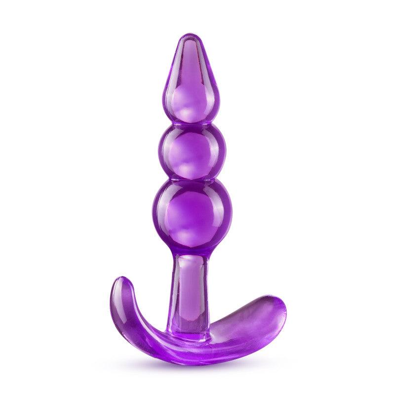 B Yours Triple Bead Anal Plug - Purple 9.5 cm Butt Plug - BL-24411