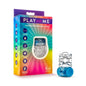 Play With Me Pleaser Rechargeable C-Ring - Blue - Blue Rechargeable Cock Ring - BL-31912