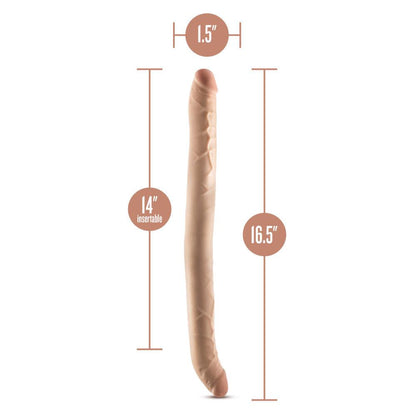 Dr. Skin Plus 16.5'' Posable Double Dong - Flesh 42 cm Double Dong - BL-32093