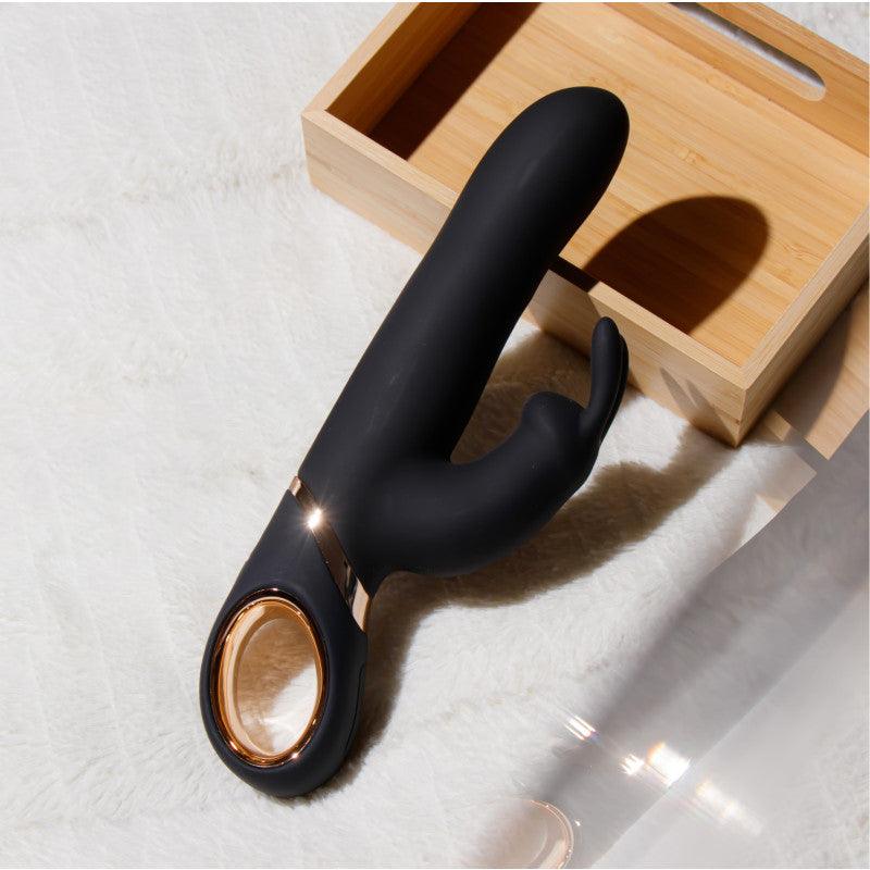 Lush Victoria - Black 22.9 cm (9'') USB Rechargeable Rabbit Vibrator - BL-42805