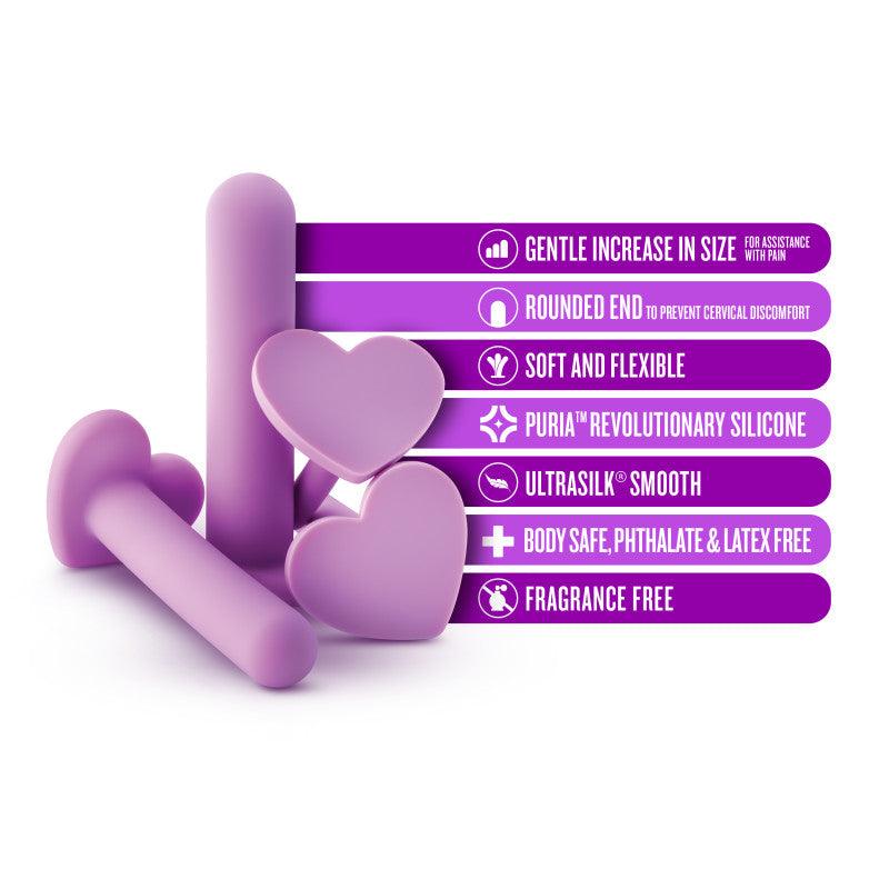 Wellness - Dilator Kit - Purple Vaginal Dilators - Set of 4 Sizes - BL-444111