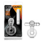 Stay Hard 10-Function Vibrating Tongue Ring - Clear Vibrating Cock & Ball Ring - BL-66912