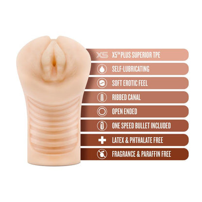 M Elite Soft and Wet - Annabella - Flesh Vibrating Vagina Stroker - BL-72613