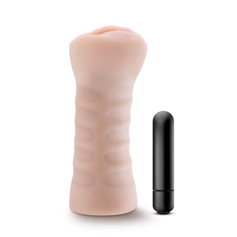 M for Men Ashley - Flesh Vibrating Vagina Stroker - BL-73503