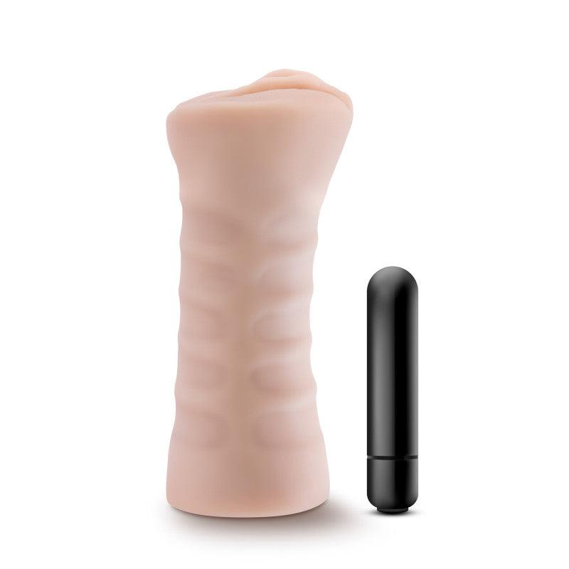 M for Men - Rain - Flesh Vibrating Vagina Stroker - BL-73513