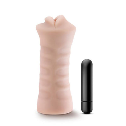 M for Men - Skye - Flesh Vibrating Mouth Stroker - BL-73523