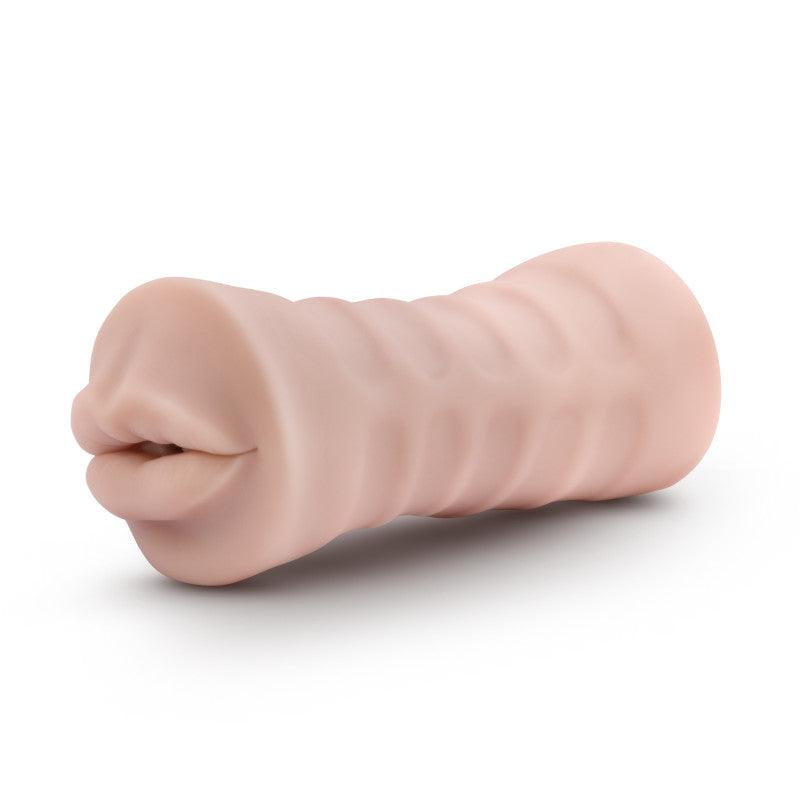 M for Men - Skye - Flesh Vibrating Mouth Stroker - BL-73523