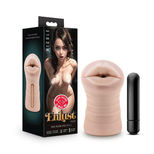 EnLust - Nicole - Flesh Vibrating Oral Stroker - BL-73543