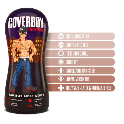 Coverboy Bad Boy Next Door - Flesh Male Ass Stroker - BL-84053