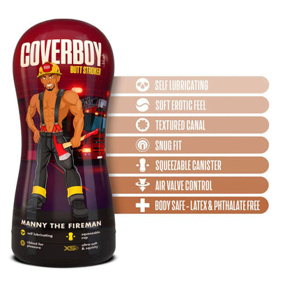 Coverboy Manny The Fireman - Tan Male Ass Stroker - BL-84057