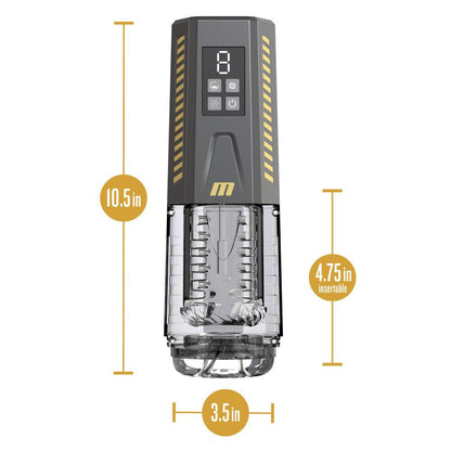 M For Men - SpinMaster Pro - USB Rechargeable Vibrating & Rotating Auto Stroker - BL-84605