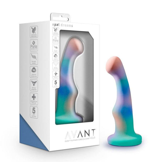 Avant Opal Dreams - Aqua - Coloured 15.2 cm Dildo - BL-88370