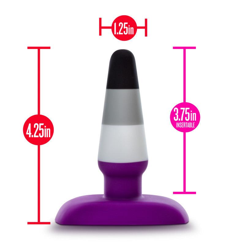 Avant Pride P7 - Ace - Coloured 10.8 cm Butt Plug - BL-88377