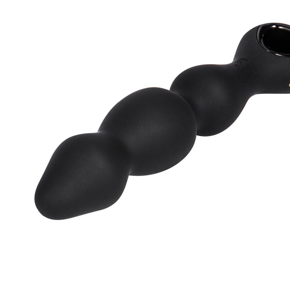 Maia HUDSON - Black 19 cm USB Rechargeable Anal Vibrator with Wireless Remote - BO-24-005