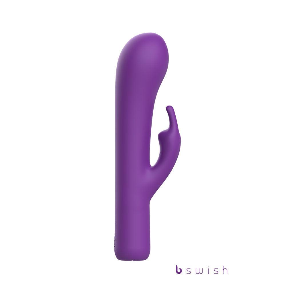 Bwild Bunny Infinite Deluxe - Purple - Purple 19.3 cm USB Rechargeable Rabbit Vibrator - BSBBI0518