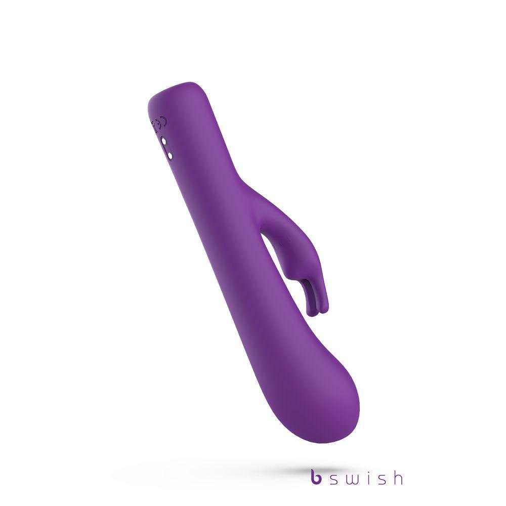 Bwild Bunny Infinite Deluxe - Purple - Purple 19.3 cm USB Rechargeable Rabbit Vibrator - BSBBI0518