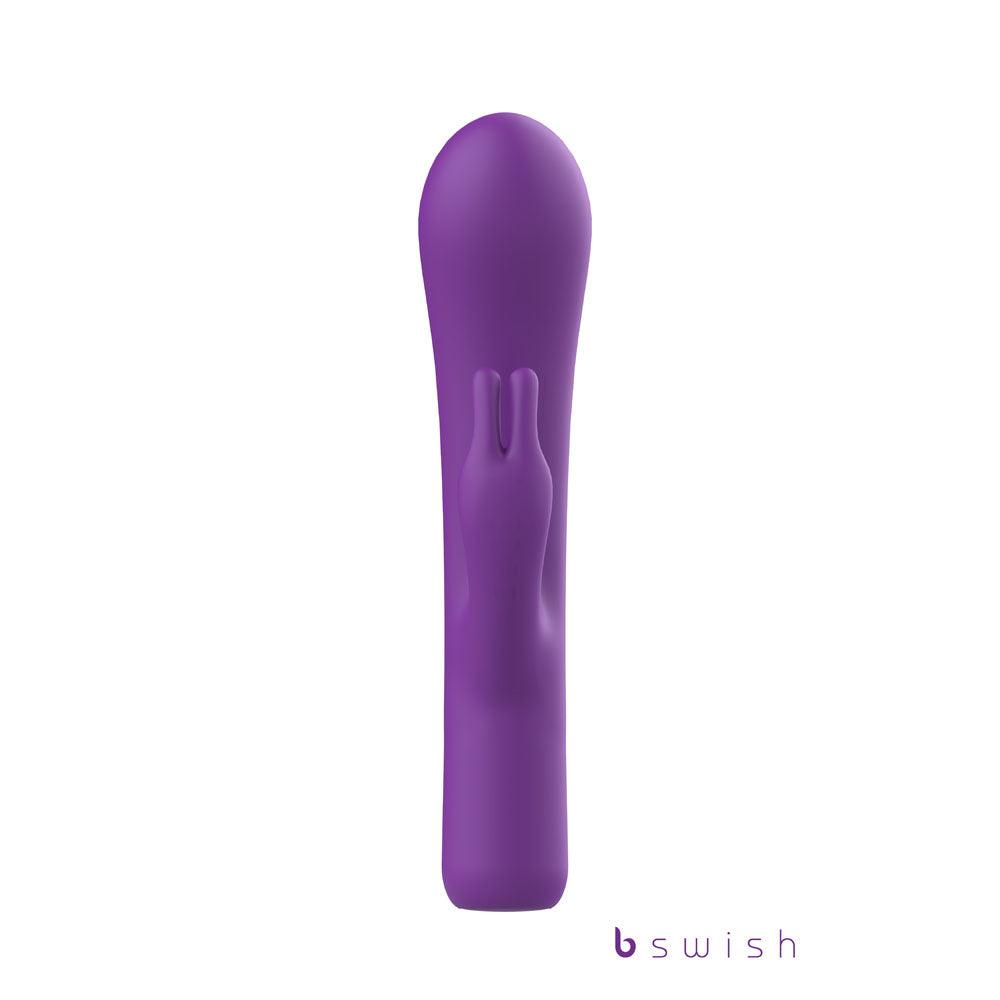 Bwild Bunny Infinite Deluxe - Purple - Purple 19.3 cm USB Rechargeable Rabbit Vibrator - BSBBI0518