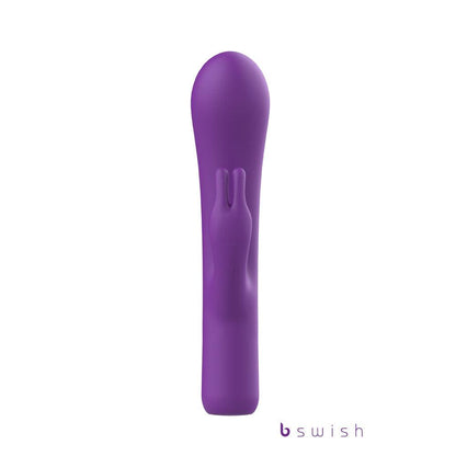 Bwild Bunny Infinite Deluxe - Purple - Purple 19.3 cm USB Rechargeable Rabbit Vibrator - BSBBI0518