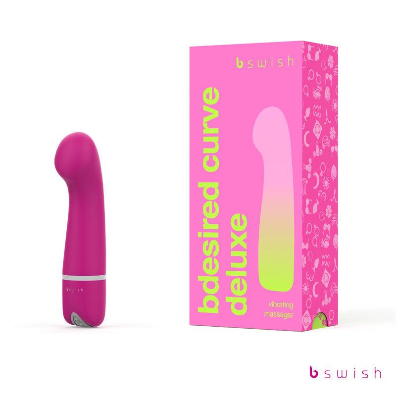 Bdesired Deluxe Curve - Rose - Rose 15.2 cm Vibrator - BSBDR0606