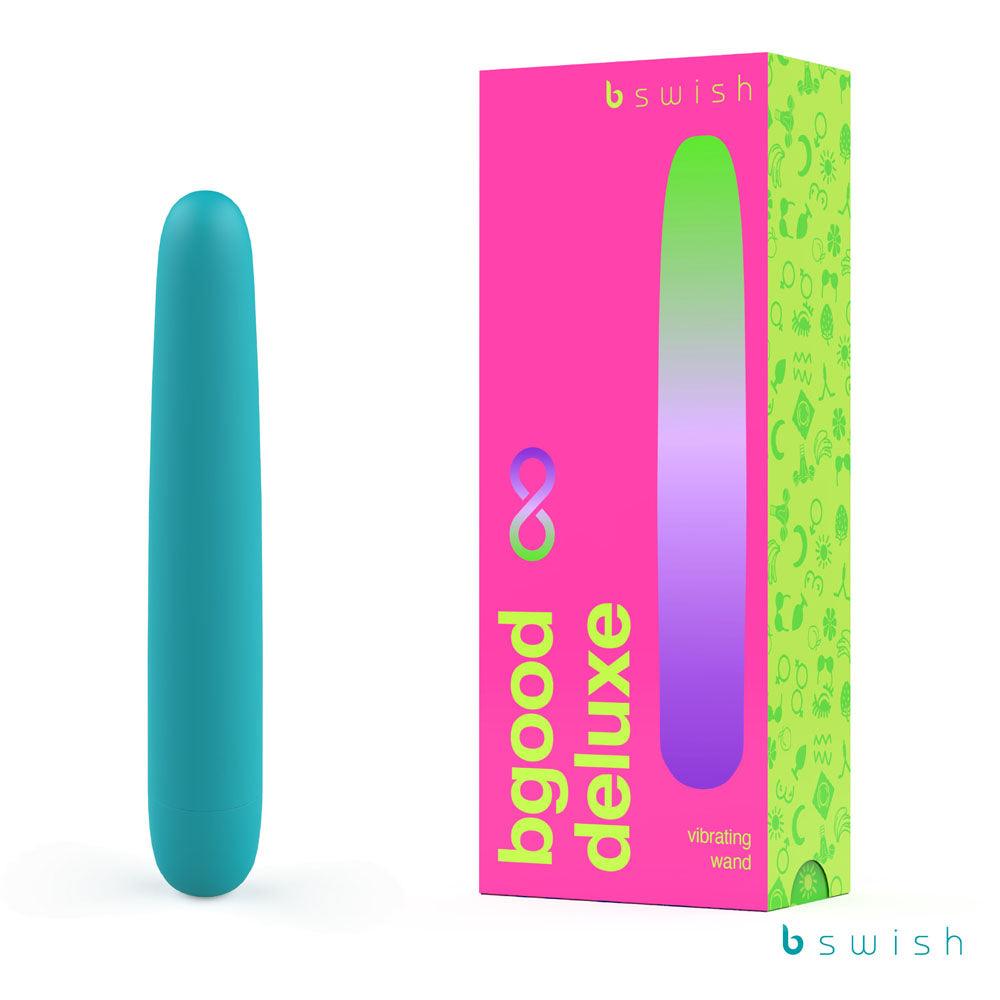 Bgood Infinite Deluxe - Sea Foam - Sea Foam Teal 18 cm USB Rechargeable Vibrator - BSBGI0402