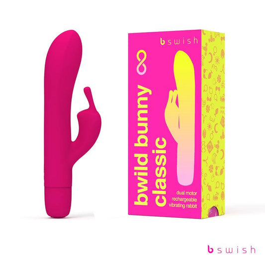 Bwild Classic Bunny Infinite - Sunset Pink - Sunset Pink 15.2 cm USB Rechargeable Rabbit Vibrator - BSCWI0327