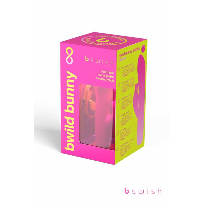 Bwild Classic Bunny Infinite Limited Edition - Sunset Pink - Sunset Pink 15.2 cm USB Rechargeable Rabbit Vibrator with Limited Edition Storage Case - BSCWI0341