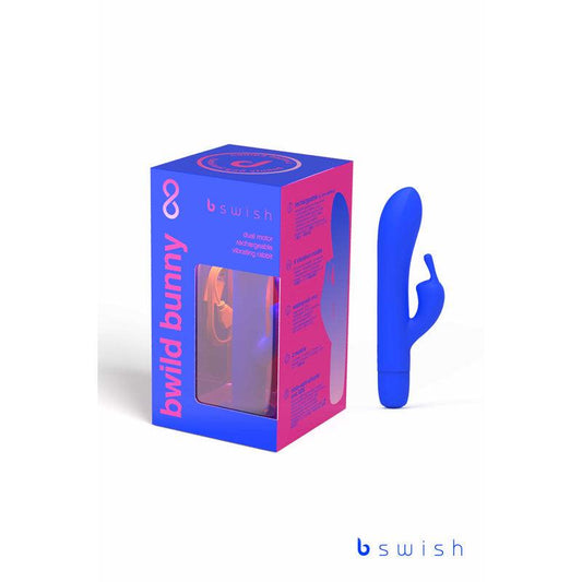 Bwild Classic Bunny Infinite Limited Edition - Pacific Blue - Pacific Blue 15.2 cm USB Rechargeable Rabbit Vibrator with Limited Edition Storage Case - BSCWI0358