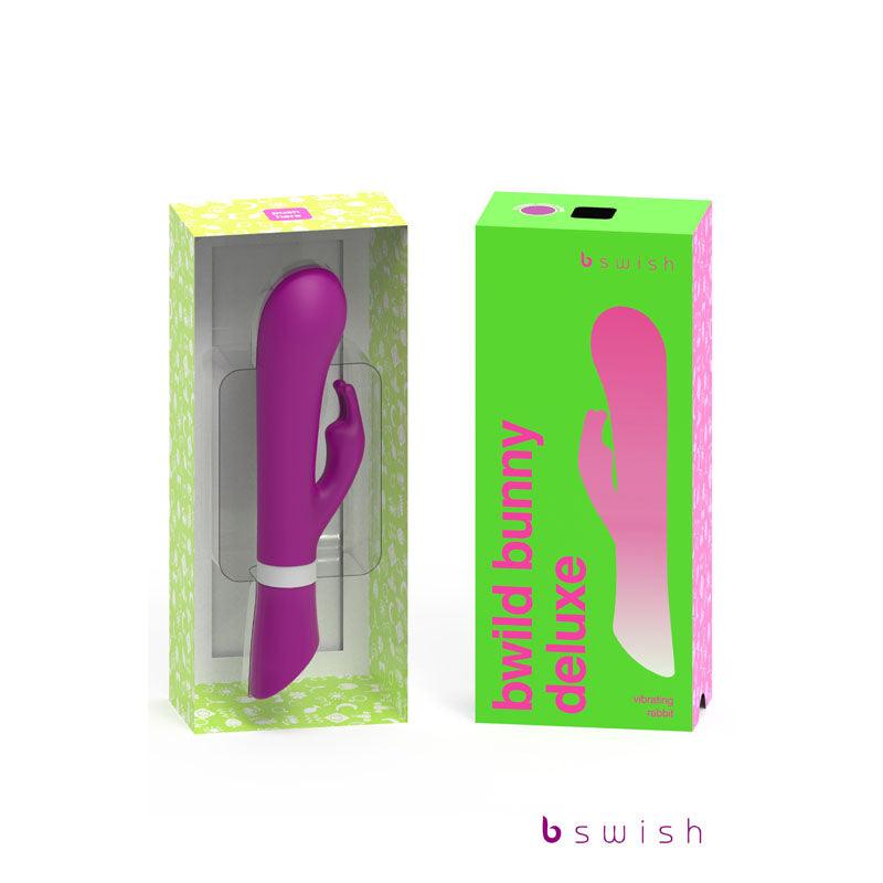 Bwild Deluxe Bunny - Raspberry - Raspberry 19.3 cm (7.5'') Rabbit Vibrator - BSDWB0644