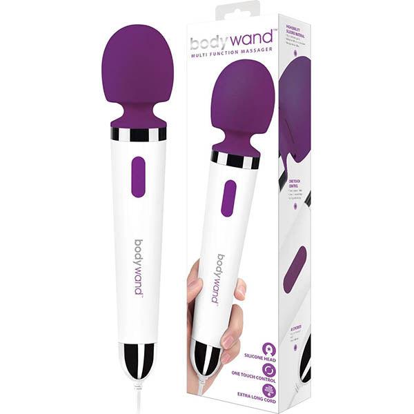 Bodywand Multi Function Massager - White/Purple Mains Powered Massager Wand - BW123AUS