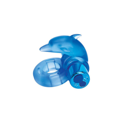 Bodywand Rechargeable Dancing Dolphin Ring - Blue USB Rechargeable Vibrating Cock Ring - BW1507