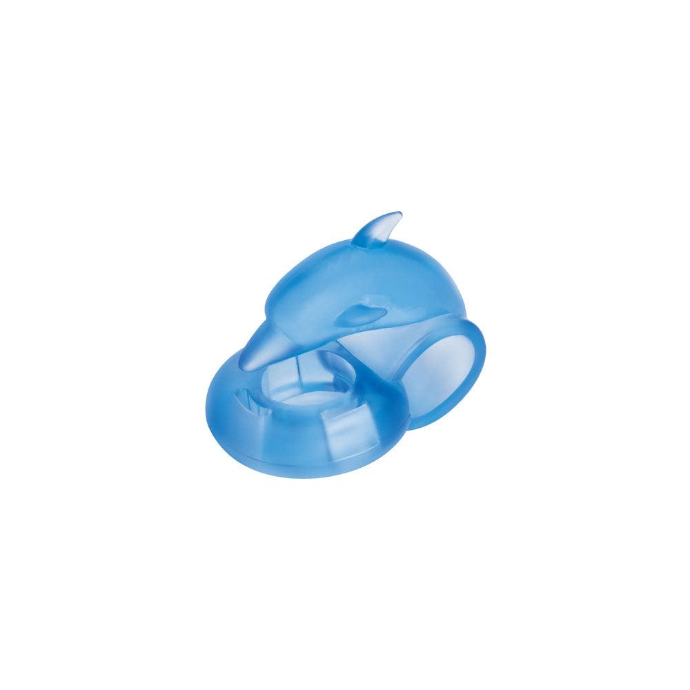 Bodywand Rechargeable Dancing Dolphin Ring - Blue USB Rechargeable Vibrating Cock Ring - BW1507