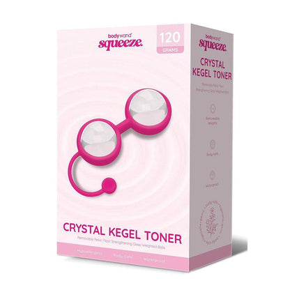 Bodywand Squeeze Crystal Kegel Toner - Glass Weighted Kegel Balls Set - BW2002