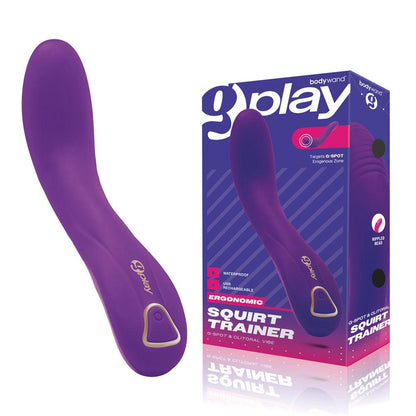 Bodywand G-Play Ergonomic Squirt Trainer - Purple 19 cm USB Rechargeable Vibrator - BW802