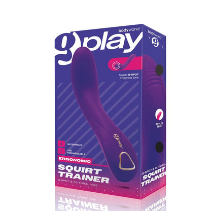 Bodywand G-Play Ergonomic Squirt Trainer - Purple 19 cm USB Rechargeable Vibrator - BW802